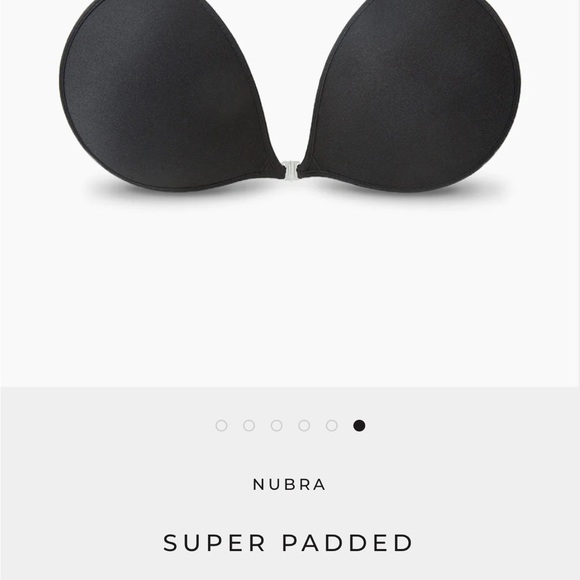 NuBra Super Padded black strapless bra Size AA - Picture 3 of 4